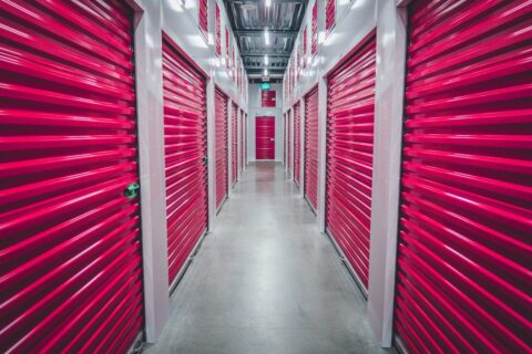 purple shutter doors