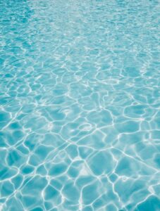 rippling crystal blue water